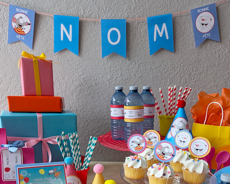 Sac cadeau Toupie et Binou